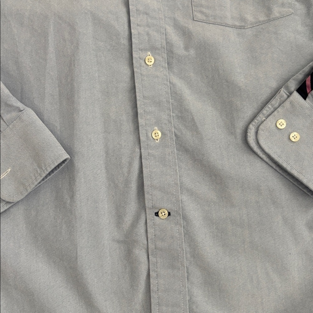Weyhill & Wharf The Preparatory Oxford in Pink & Navy Wide Repp Sporting Blue - Picture 5 of 10